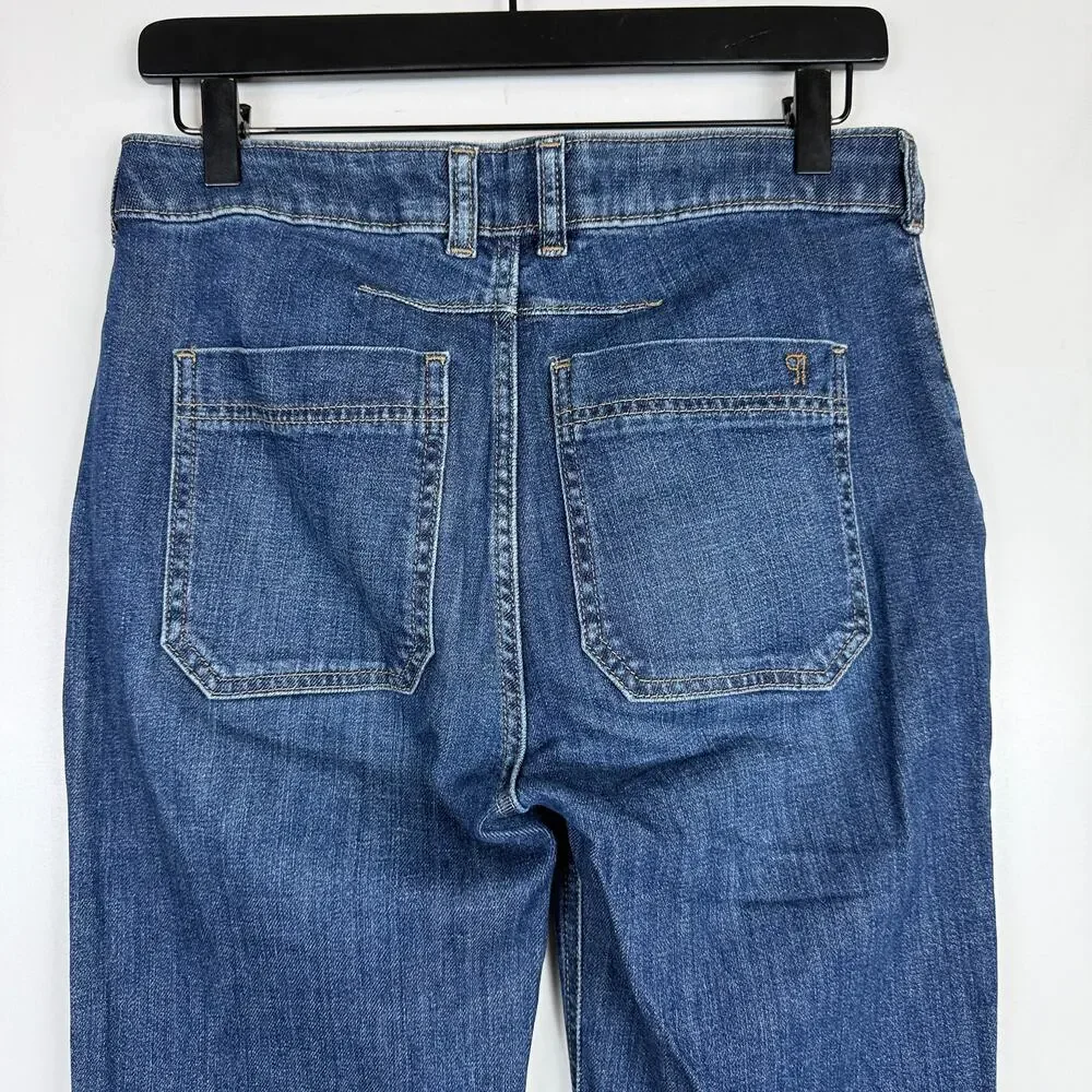 Pilcro Anthropologie The Francais High Rise Cuffed Jeans 30L - 27